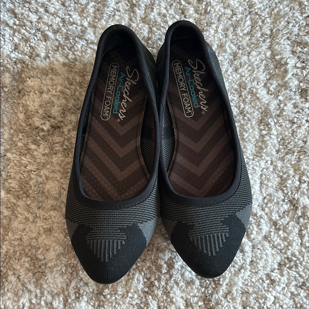 Skechers Black Comfort Flats